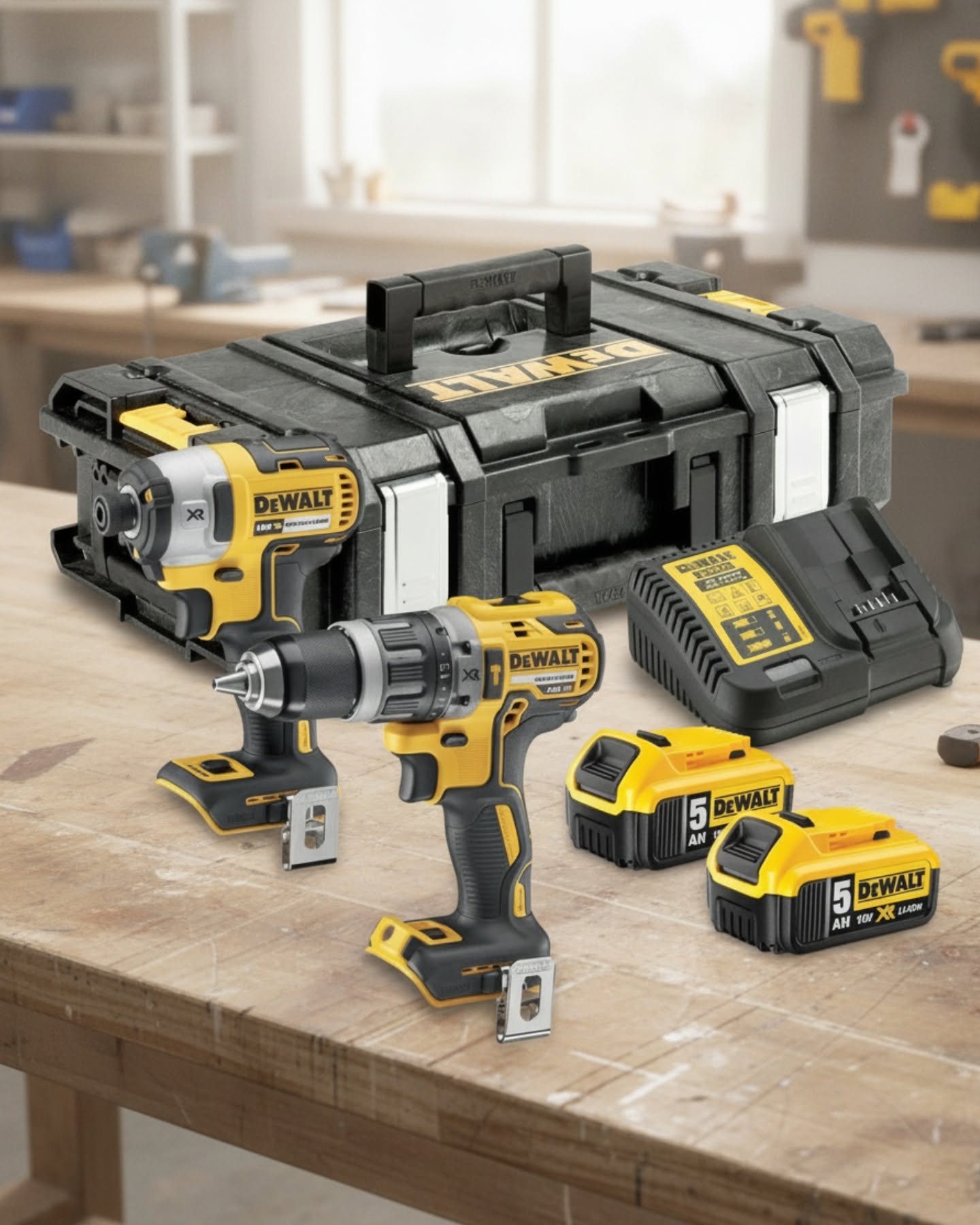 Taladro_Percutor_Atornillador_ de_Impacto_DEWALT_Kit_Doble_18V_XR_Brusless_1